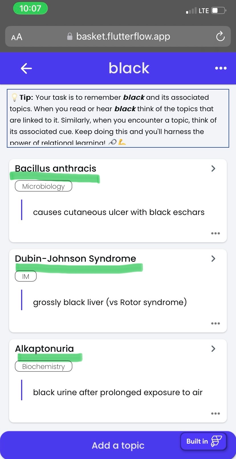 Basket App Screenshot
